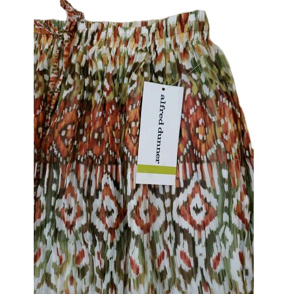 Alfred Dunner ~Woman Size 14~Multi Color Long Pleated Flare Skirt Lined NWT$54.0 - Picture 7 of 11